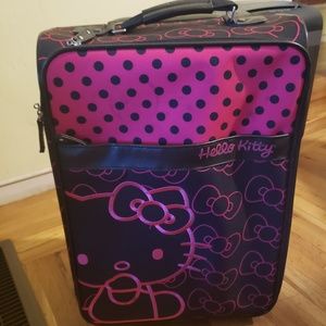 Pink and Black sanrio hello kitty luggage